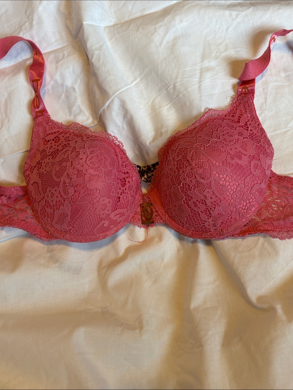 bebe Lace Push-Up Bra - Rose